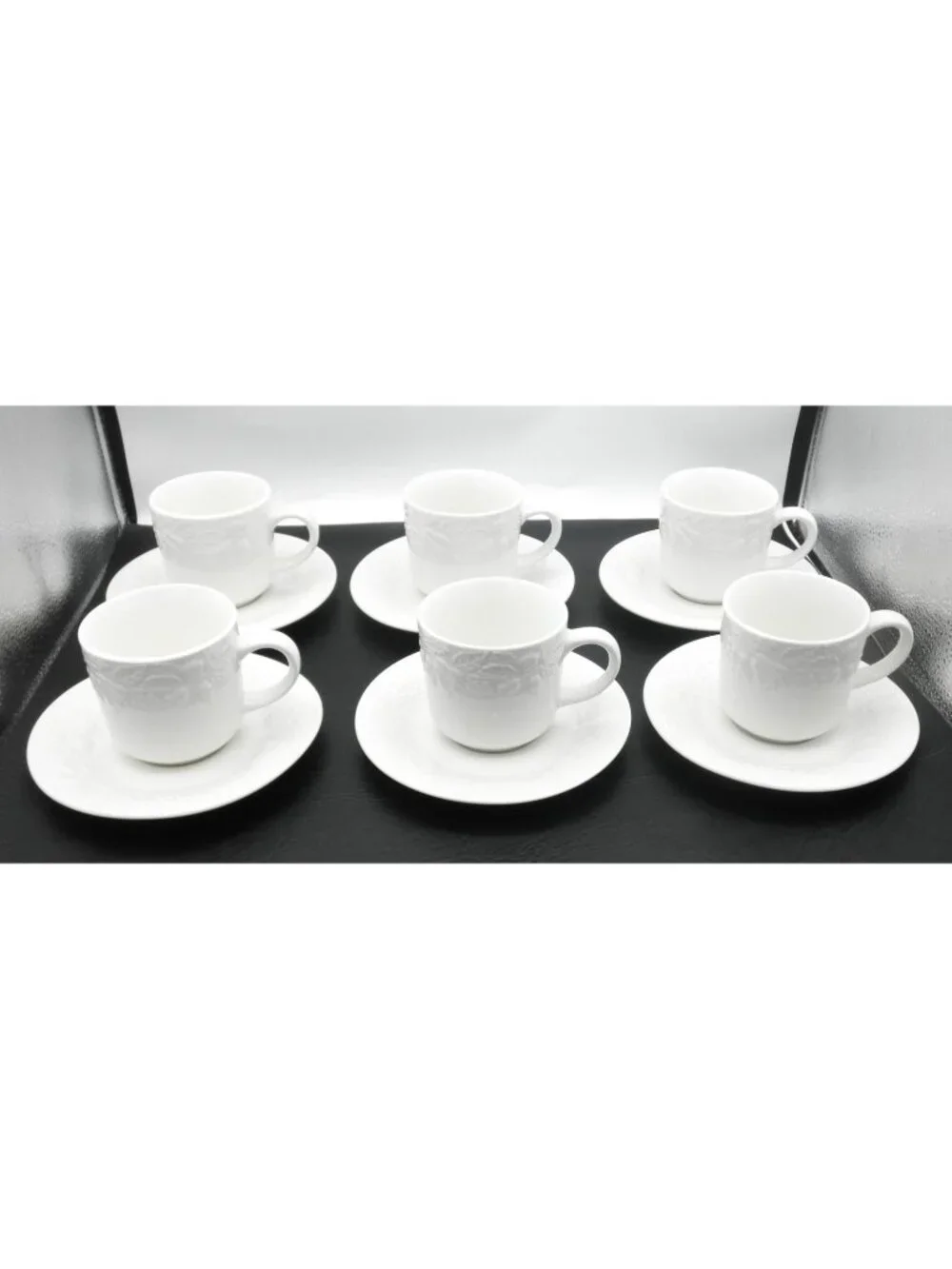 Fruit by Gibson Flat Cup and Saucer Set Service for 6 Pattern Code: GIDFRU